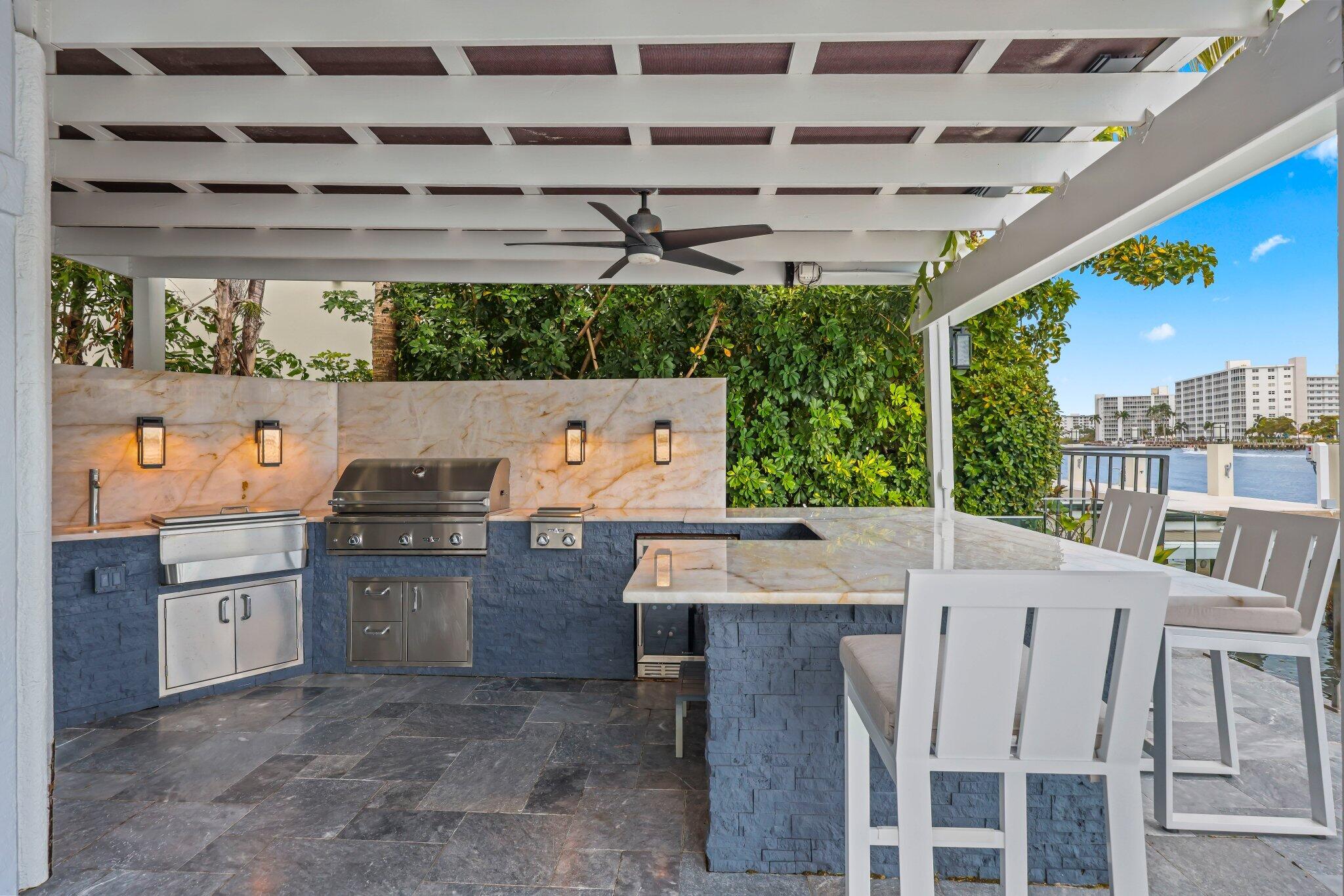 7188 Northeast 8th Drive Boca Raton, FL 33487 - Photo 34 of 77 Covered Outdoor Kitchen