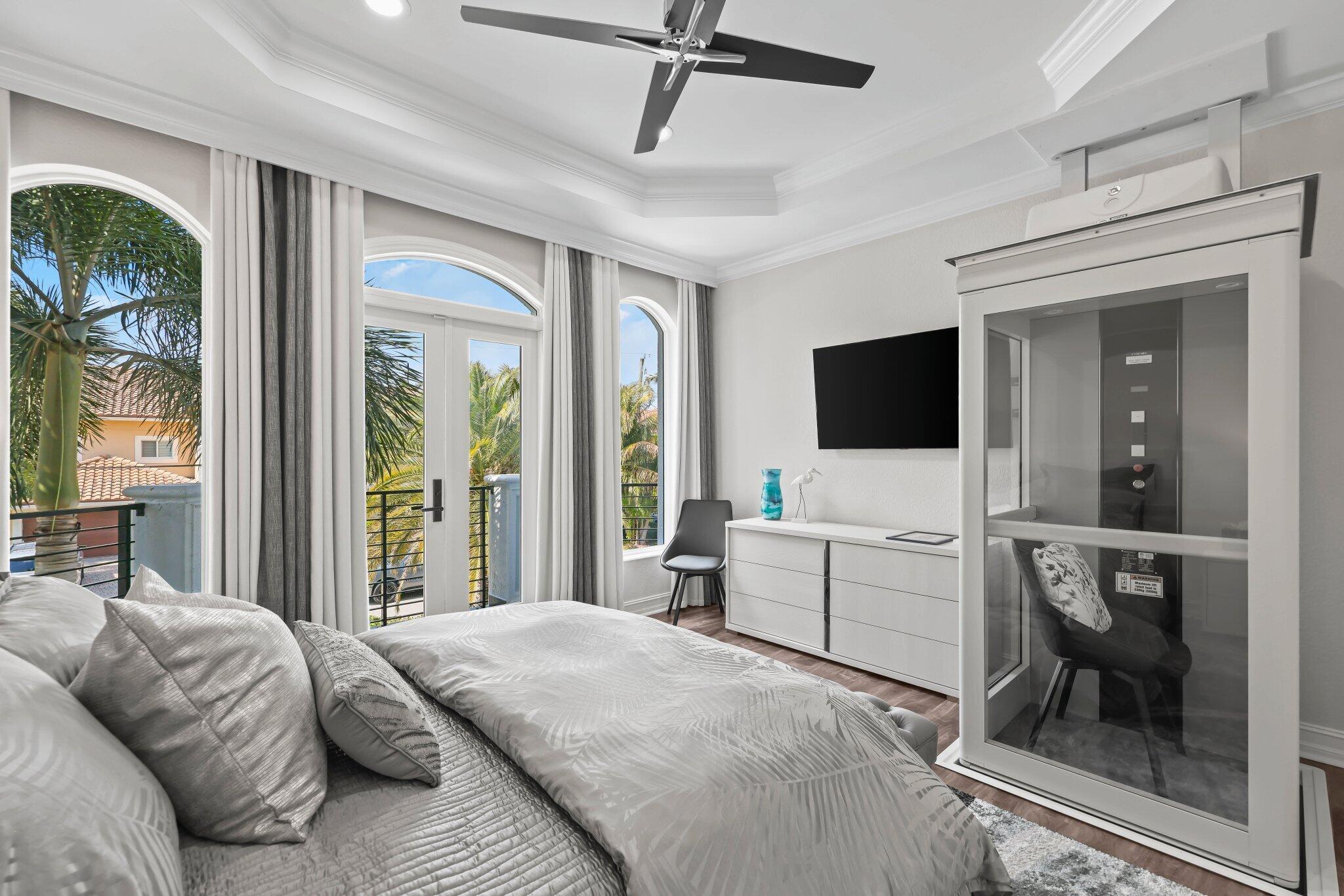 7188 Northeast 8th Drive Boca Raton, FL 33487 - Photo 58 of 77 Bedroom with elevator