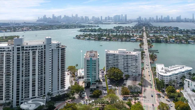 a view of a city with tall buildings