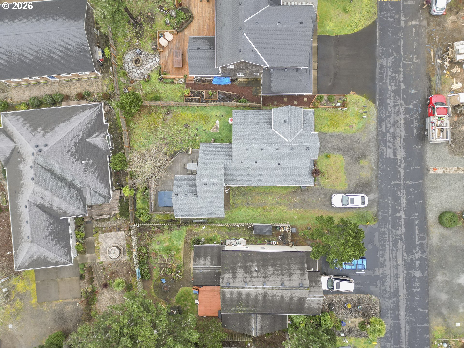 7850 Pine Beach Loop Rockaway Beach, OR 97136 - Photo 32 of 33 an aerial view of residential houses with outdoor space