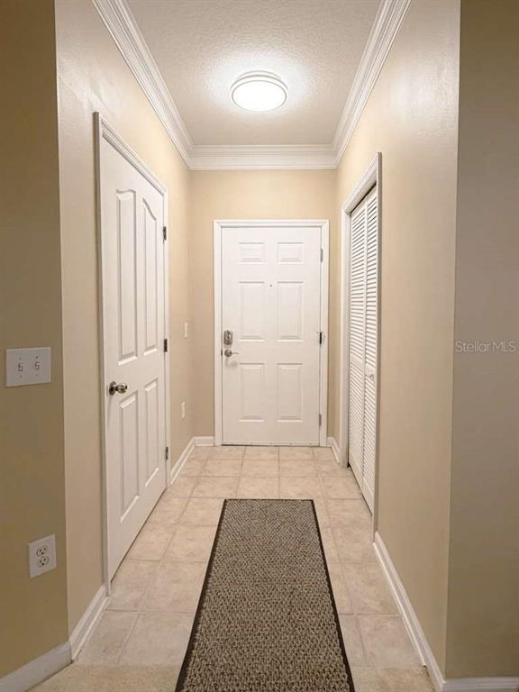 12843 Madison Pointe Circle, Unit 107 Orlando, FL 32821 - Photo 18 of 26 a view of a hallway with wooden floor and closet