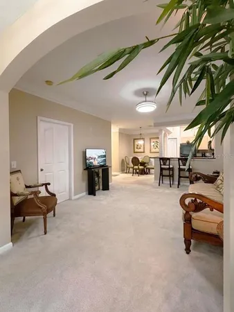 a view of a livingroom with furniture and a couch