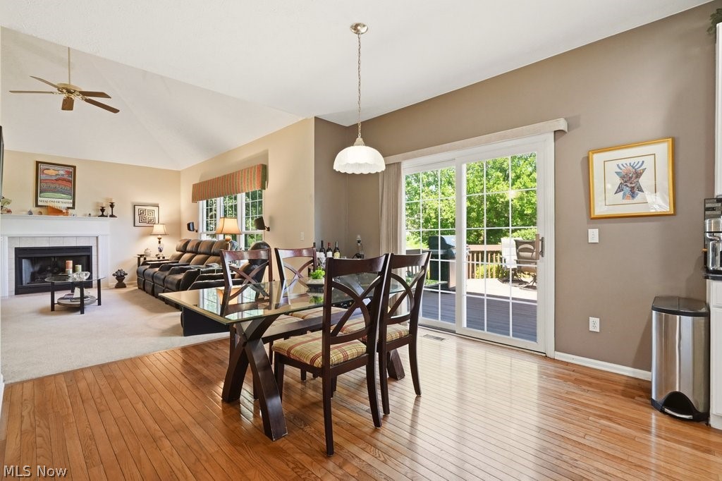 593 Brookstone Court Akron, OH 44321 - Photo 12 of 41 Dinette with access to deck sliders and open to family room