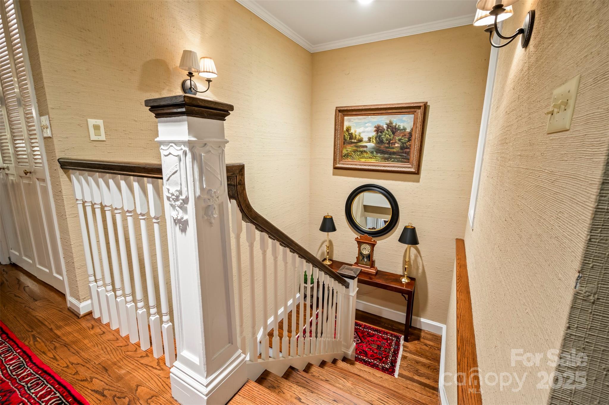 550 Ridgetop Road Tryon, NC 28782 - Photo 23 of 39 a view of a hallway with entryway wooden floor and front door