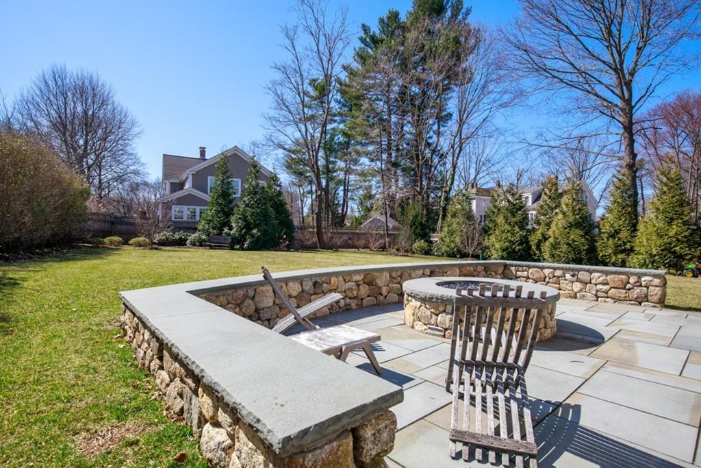 73 Winter Street Hingham, MA 02043 - Photo 34 of 42 a view of backyard with seating space and trees