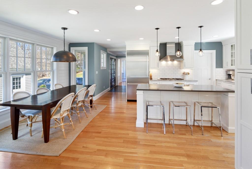 73 Winter Street Hingham, MA 02043 - Photo 6 of 42 a large kitchen with cabinets table and chairs