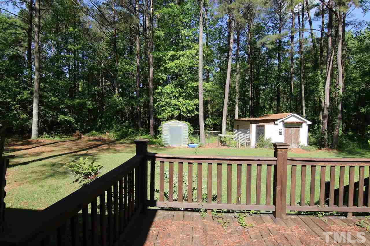420 Quail Road Smithfield, NC 27577 - Photo 24 of 24 Looking into the Back Yard from Deck.