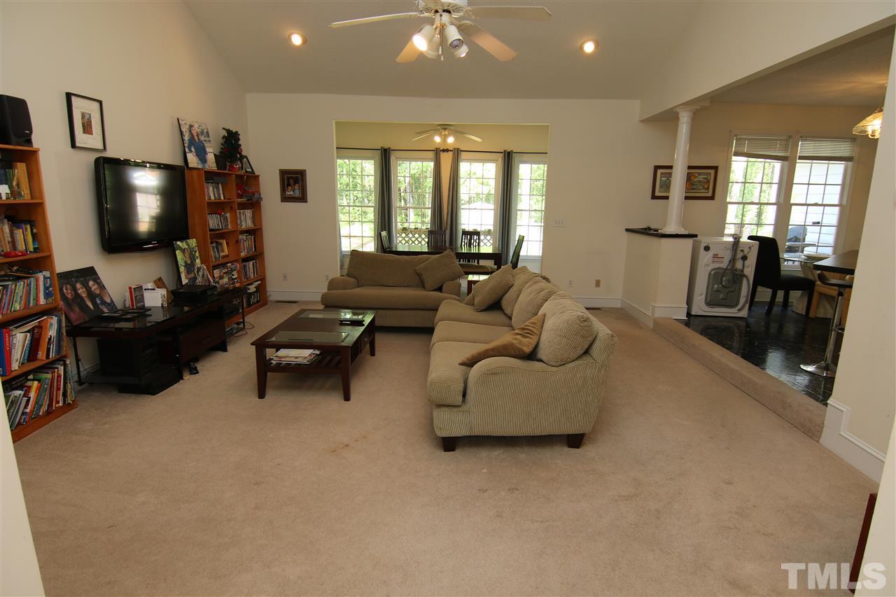 420 Quail Road Smithfield, NC 27577 - Photo 7 of 24 Sunken Family Room with Cathedral Ceilings