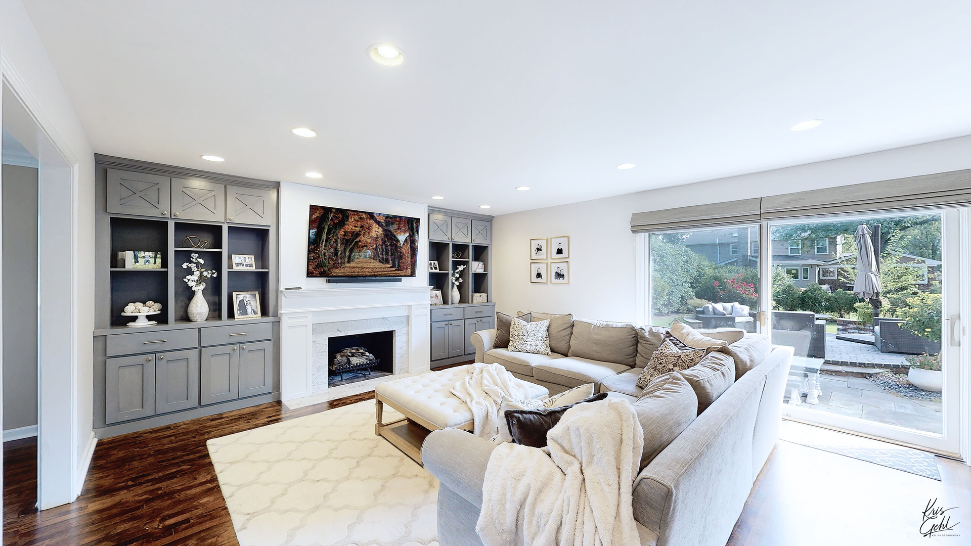 2143 Valley Road Northbrook, IL 60062 - Photo 11 of 26 a living room with furniture fireplace and flat screen tv