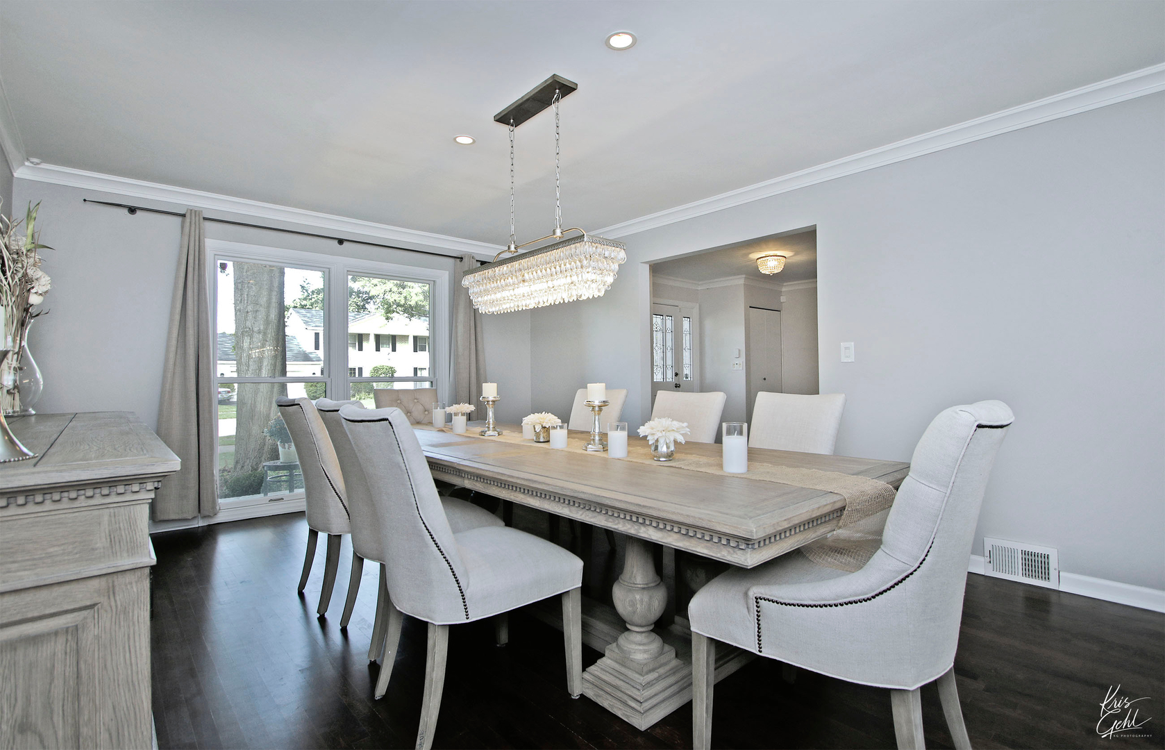 2143 Valley Road Northbrook, IL 60062 - Photo 3 of 26 a view of a a dining room with furniture window and wooden floor