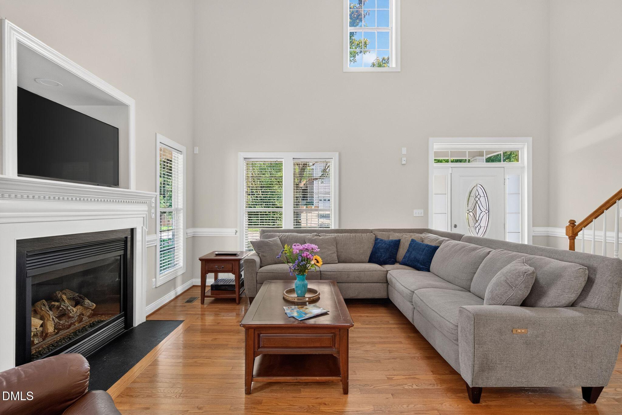 516 Deacon Ridge Street Wake Forest, NC 27587 - Photo 3 of 94 First floor LR w/ Fireplace