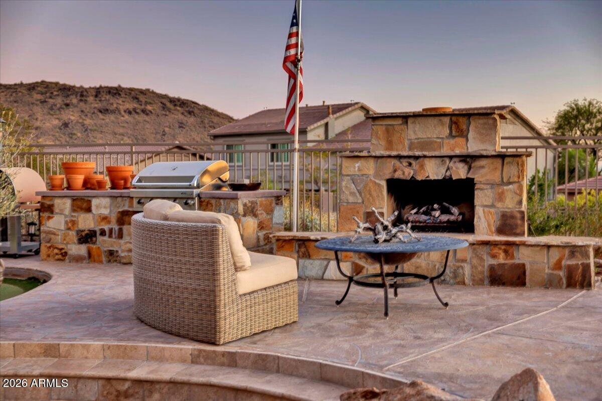 11071 East Evans Road Scottsdale, AZ 85255 - Photo 51 of 64 Fireplace & Outdoor BBQ