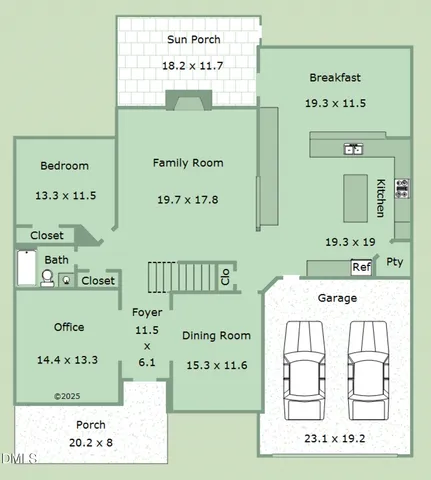 a sign board with yard