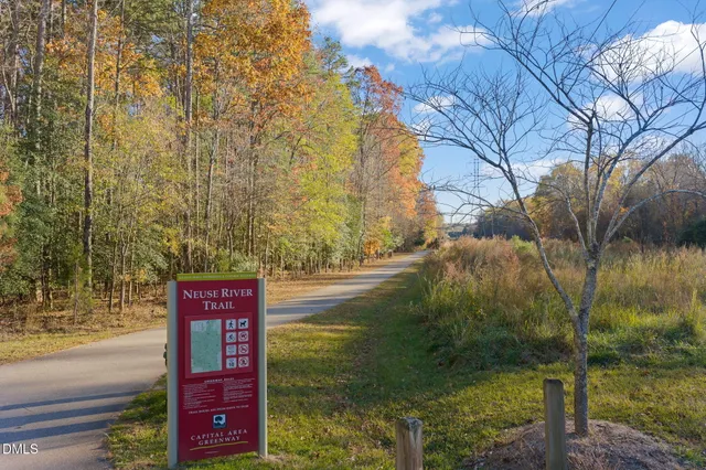 a view of a yard with an outdoor space