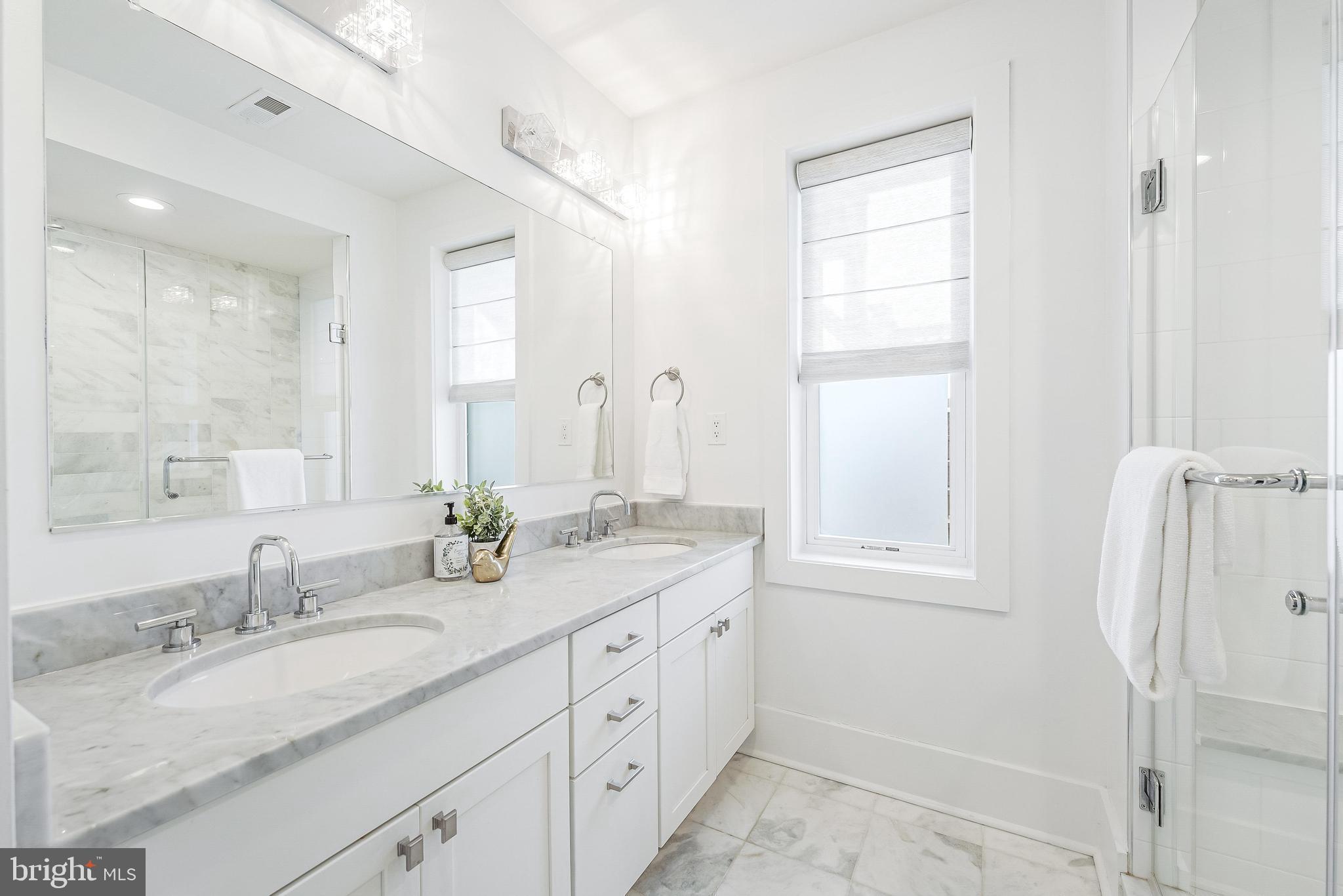 415 Varnum Street Northwest, Unit 2 Washington, DC 20011 - Photo 13 of 20 Primary Bathroom with Dual Vanity