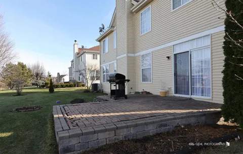a house view with a garden space
