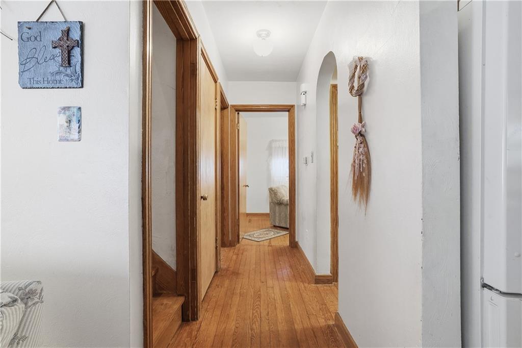 121 Orchard Drive Prospect, PA 16052 - Photo 29 of 46 a view of hallway with wooden floor