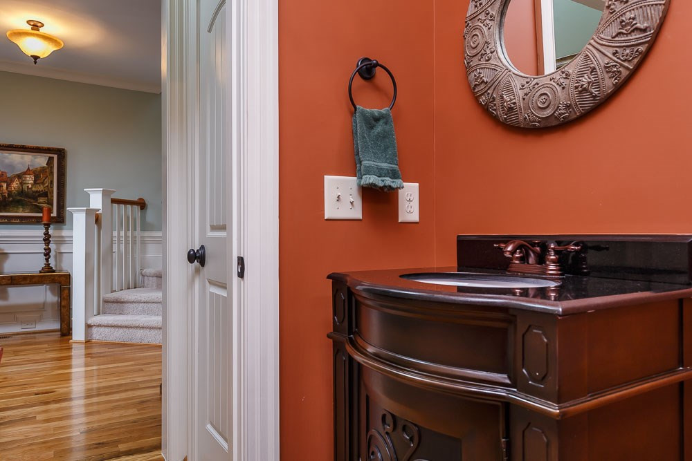 501 Redhill Road Holly Springs, NC 27540 - Photo 14 of 25 Powder room; 2nd hall closet