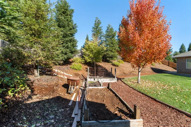 a view of an outdoor space with seating