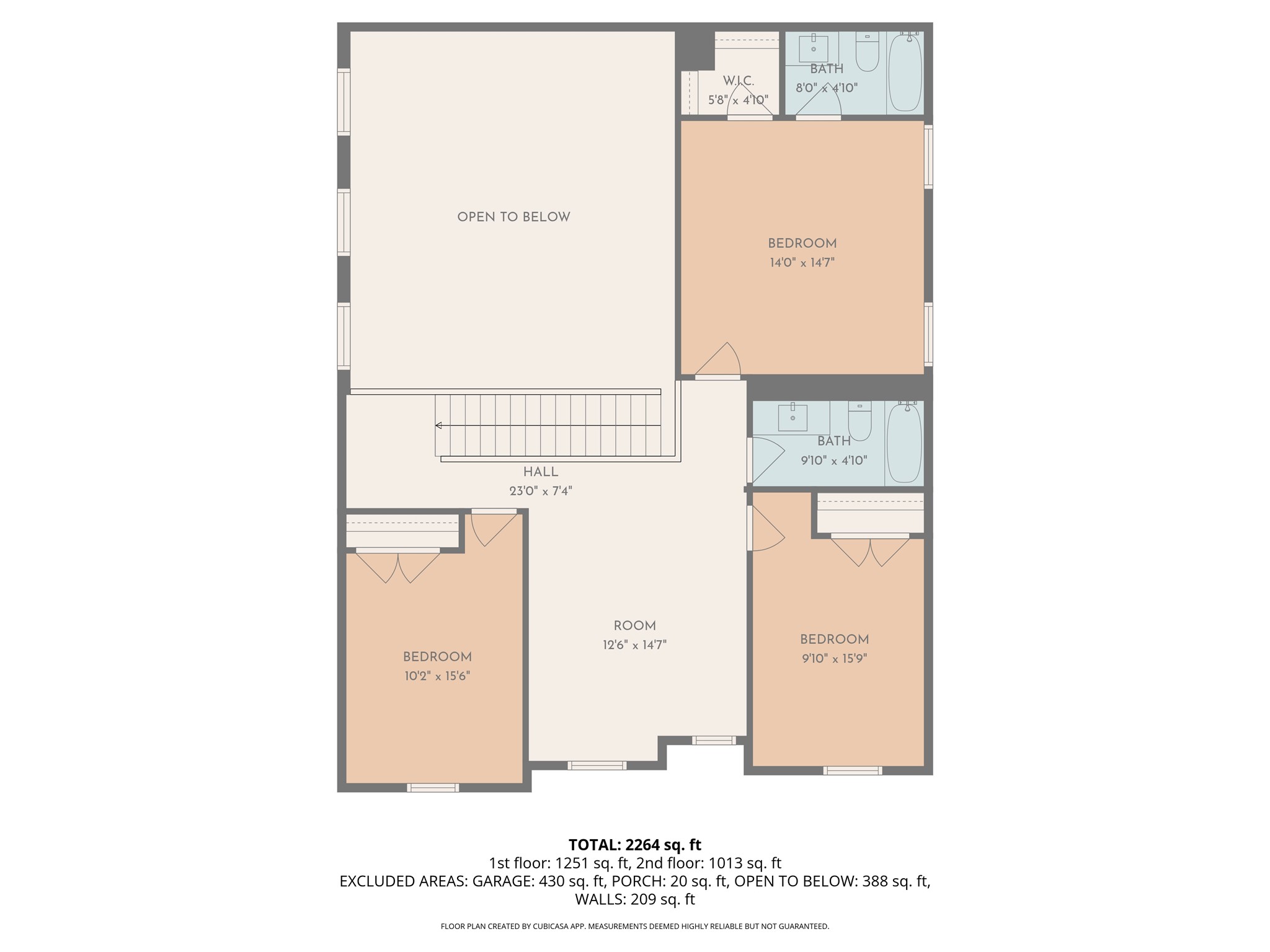 513 Warlander Way Georgetown, TX 78626 - Photo 35 of 35 Floor plan 2nd story