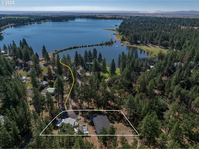 a view of a lake from a balcony