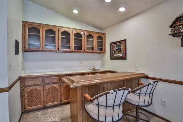 a bathroom with a shower and toilet