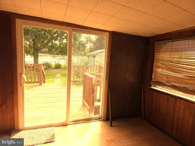 a view of a room that has a window