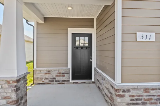 a view of an entrance to house