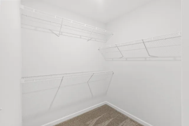a view of a room with empty racks