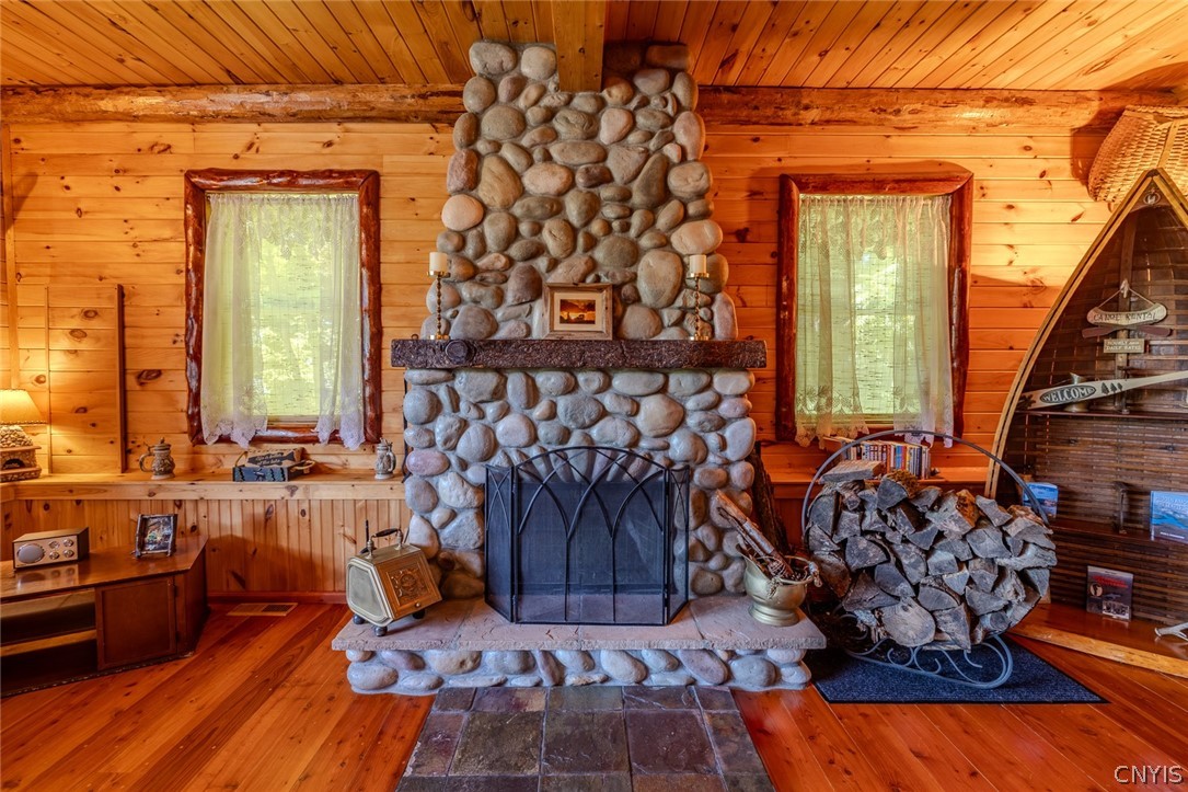 7037 Townline Road Rome, NY 13440 - Photo 13 of 48 stone wood burning fireplace