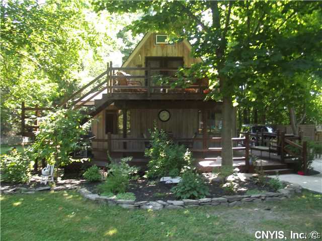 8085 Jericho Road Sennett, NY 13166 - Photo 1 of 1 Exterior Back CHARMING A FRAME HOME THE BACK VIEW