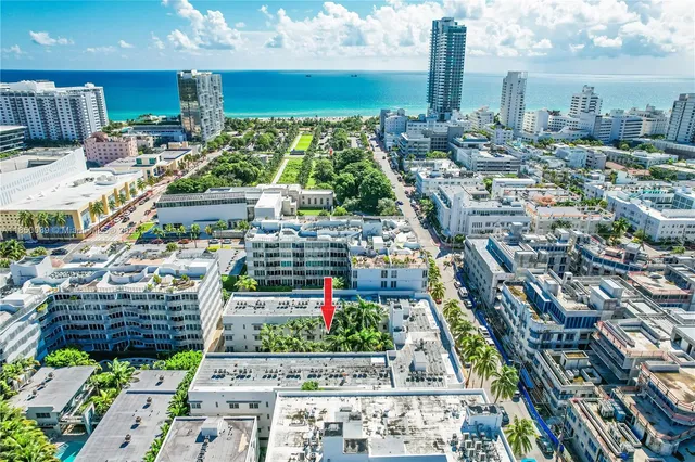 a view of a city with tall buildings