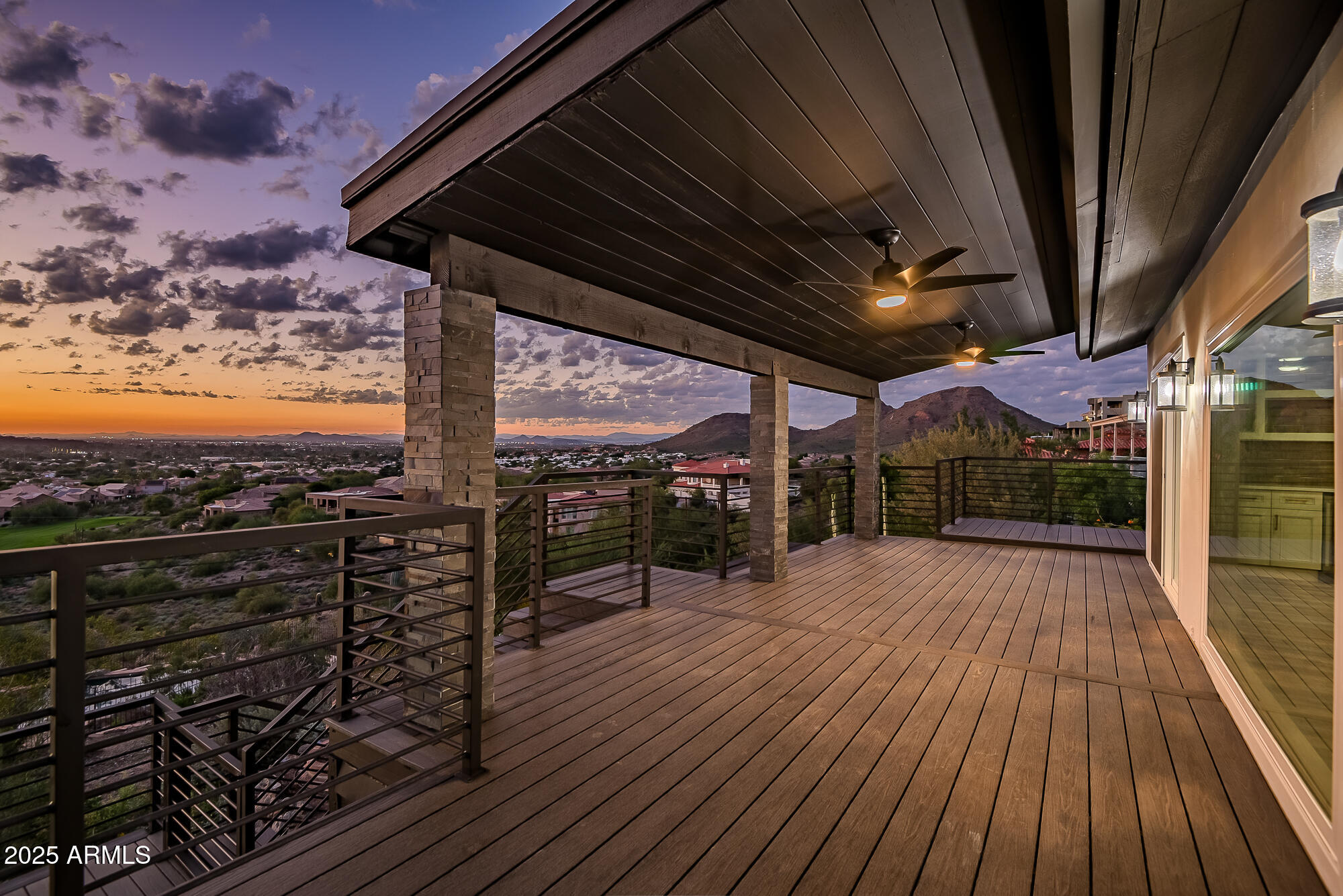 13428 North 16th Place Phoenix, AZ 85022 - Photo 1 of 29 a view of a balcony with wooden floor