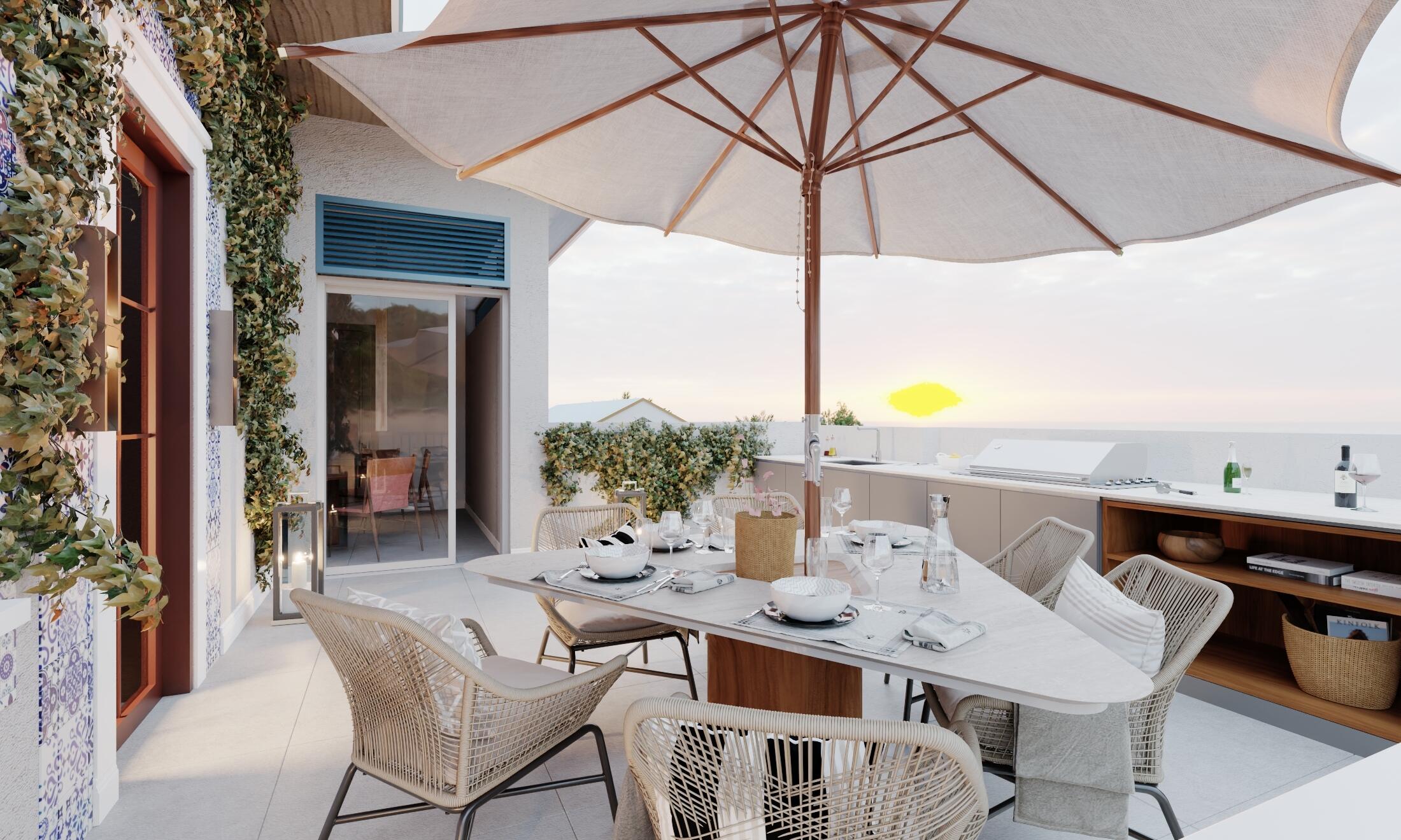 102 Southeast 5th Avenue, Unit 3 Delray Beach, FL 33483 - Photo 17 of 22 a patio with a table and chairs