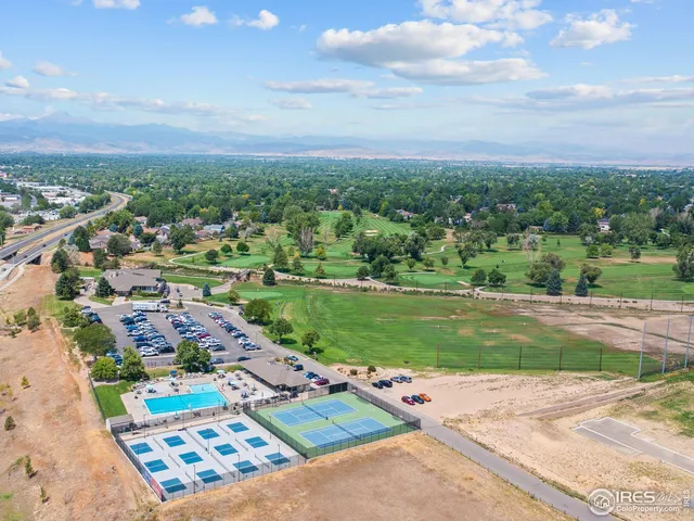 an aerial view of a city