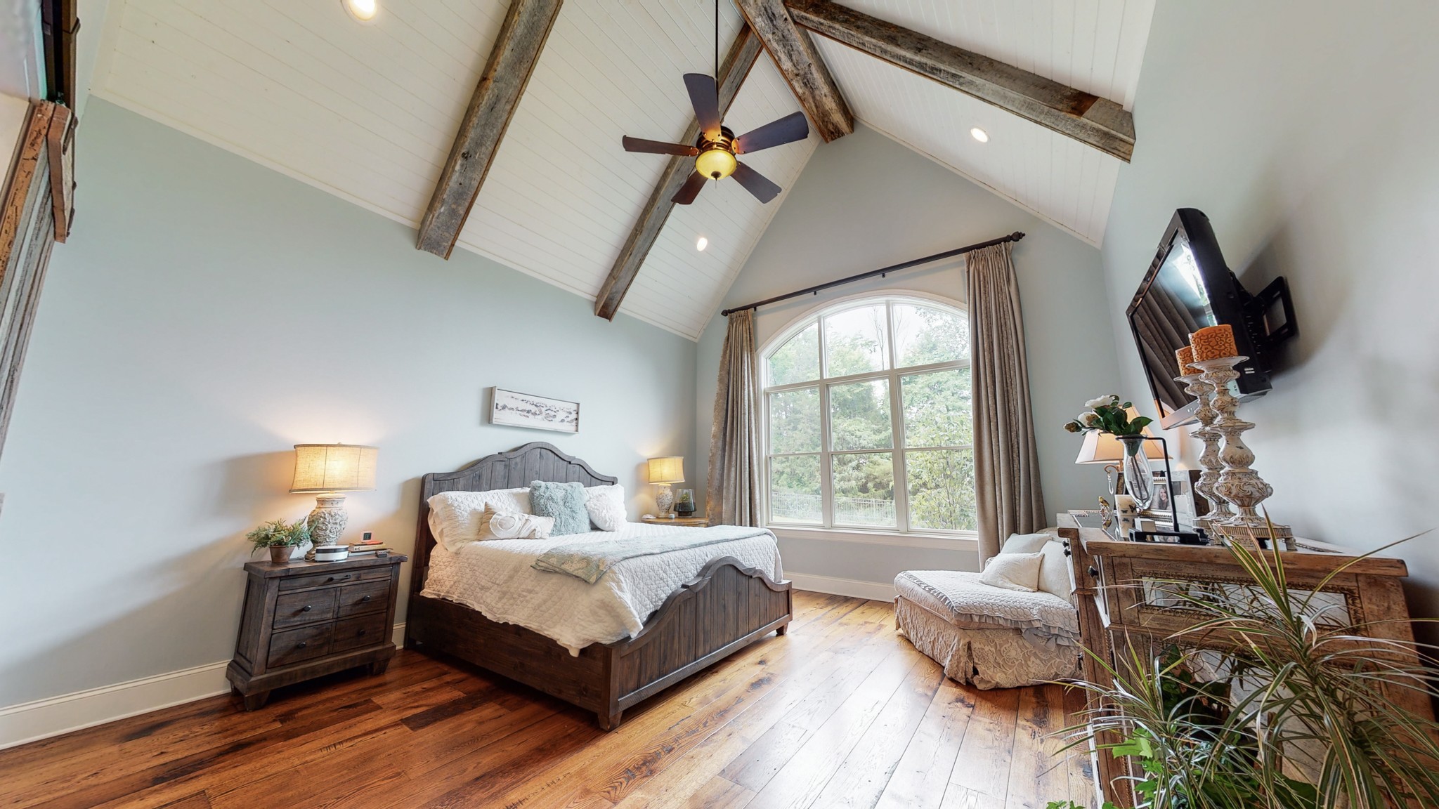 1110 Ridgeway Drive Franklin, TN 37067 - Photo 17 of 48 a bedroom with a bed and wooden floor