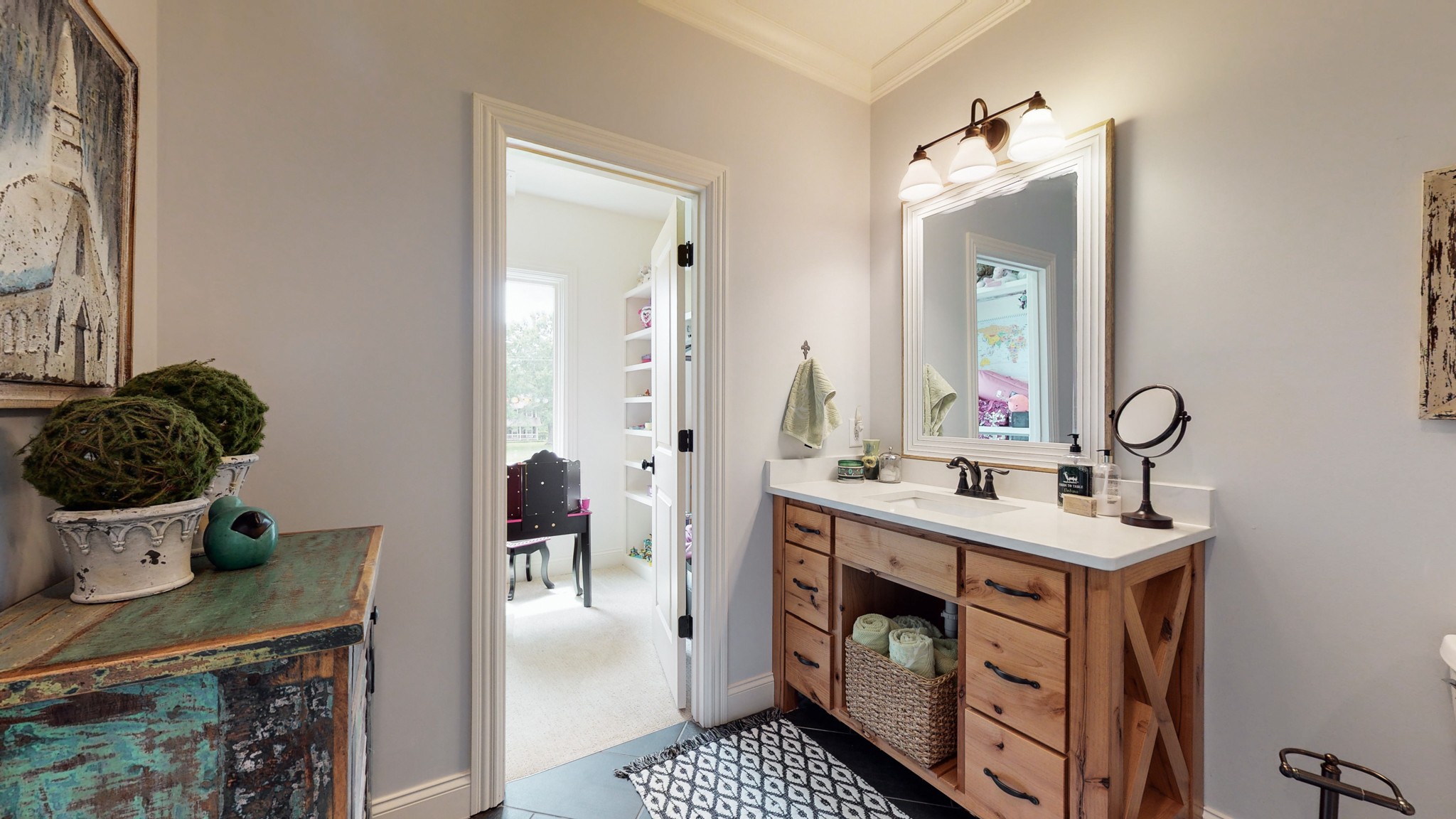 1110 Ridgeway Drive Franklin, TN 37067 - Photo 32 of 48 a bathroom with a sink a toilet and mirror