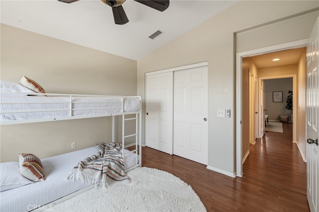 2786 Border Avenue Torrance, CA 90501 - Photo 31 of 47 a bedroom with furniture and a wooden floor