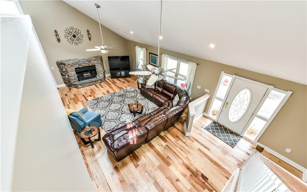 1064 Freedom Crider Road Freedom, PA 15042 - Photo 19 of 25 View of Great Room, Entrance from top of stairs.