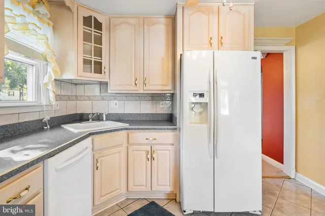 a view of a bathroom with tub