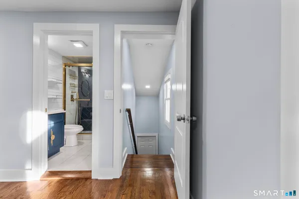 wooden floor in a gallery