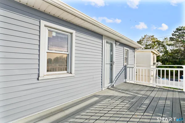 a view of a house with wooden floor