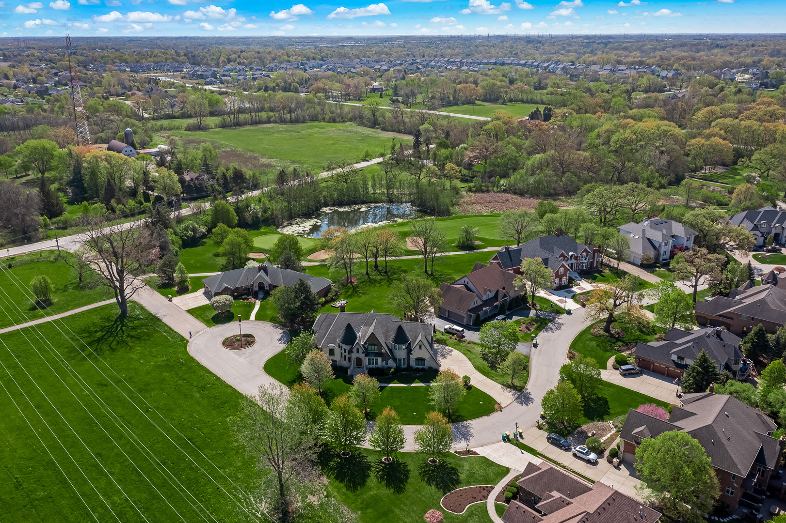 54 Sawgrass Drive Lemont, IL 60439 - Photo 41 of 41 an aerial view of green landscape with trees houses and mountain view