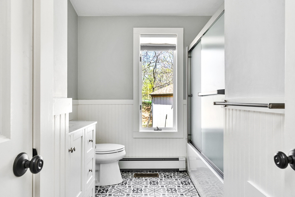 151 Wheeler Street Rehoboth, MA 02769 - Photo 25 of 36 a bathroom with a toilet and a shower