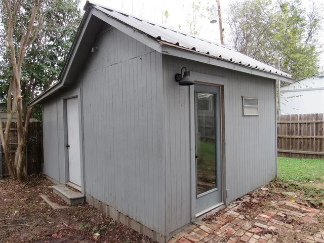 a backyard of a house