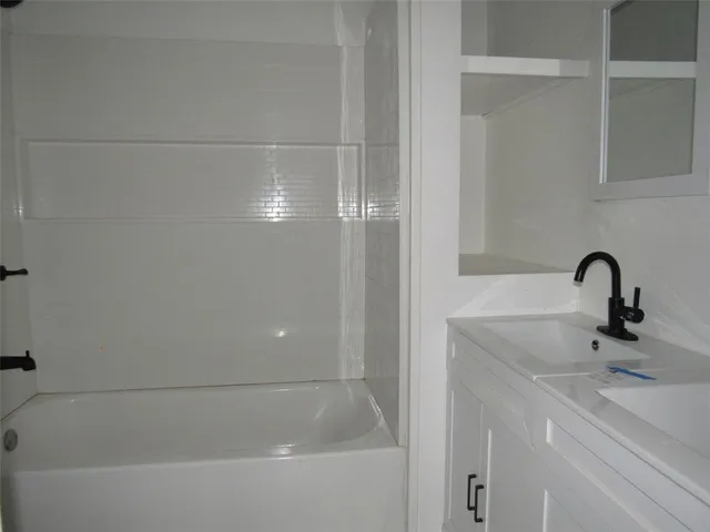 a bathroom with a sink
