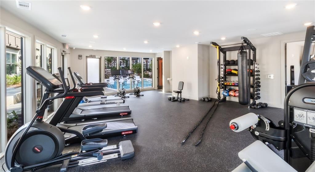 277 Clifton Street Southeast, Unit B1 Atlanta, GA 30317 - Photo 7 of 30 a view of a room with gym equipment