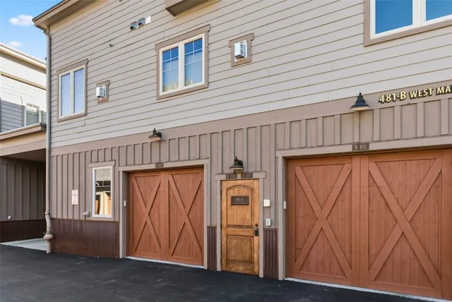 a view of a house with door