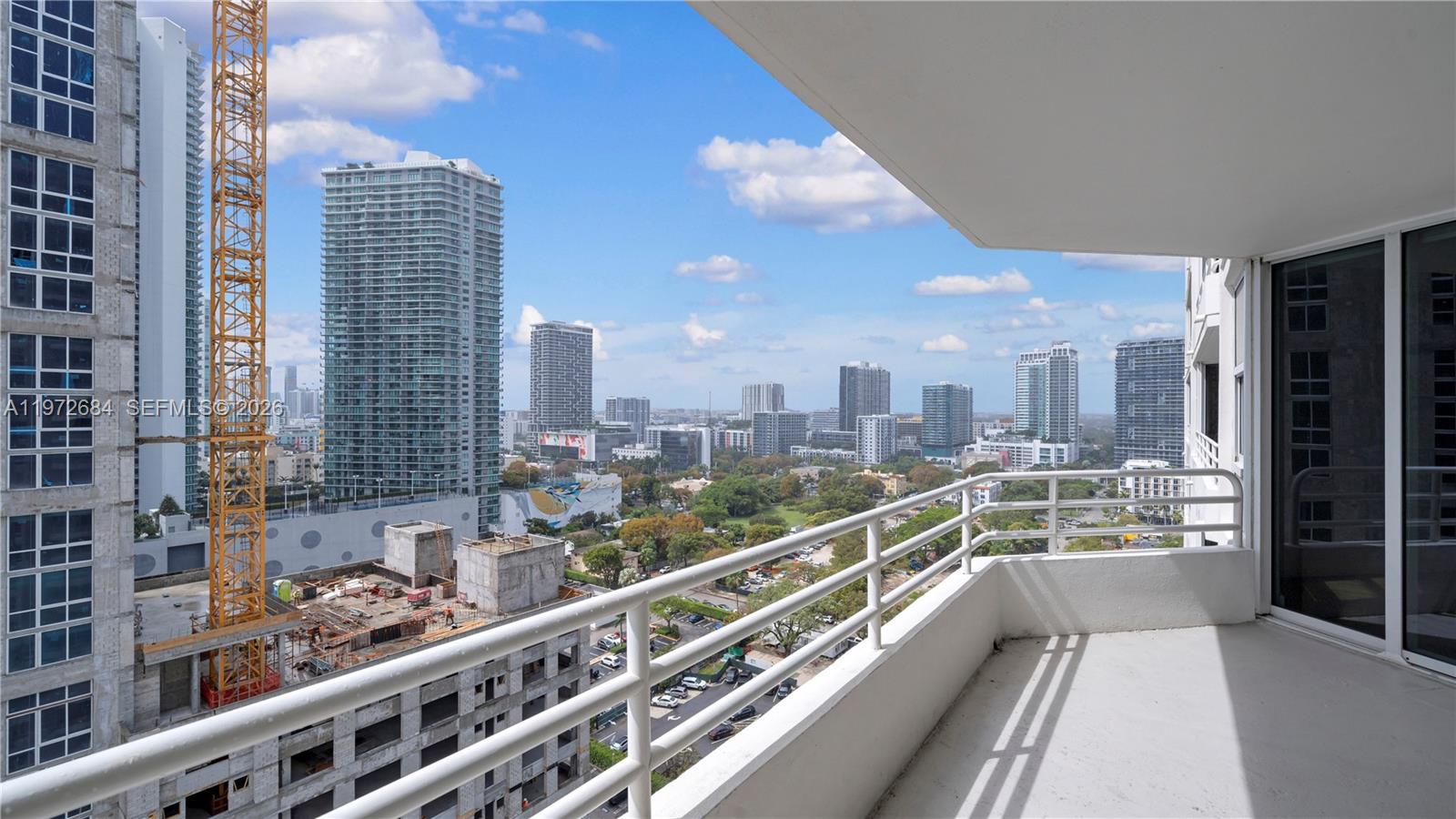 555 Northeast 34th Street, Unit 2607 Miami, FL 33137 - Photo 17 of 35 a view of balcony with city view