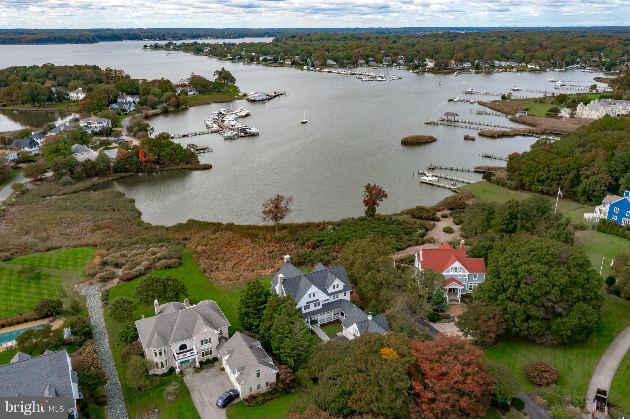 3304 Hidden River View Road Annapolis, MD 21403 - Photo 11 of 71 Aerial of home & Duvall Creek